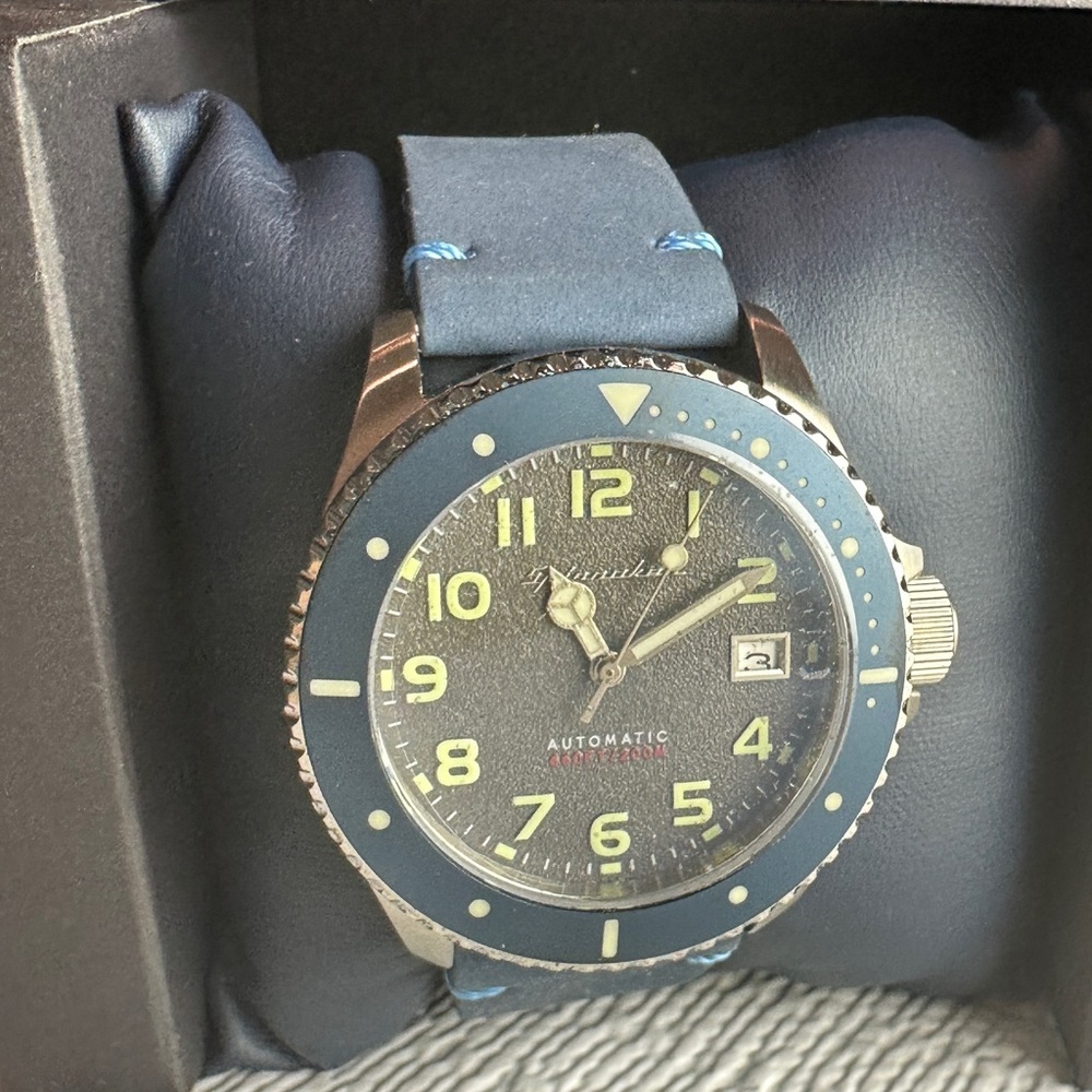 Spinnaker Spence Automatic Watch with blue leather strap SP-5066-02